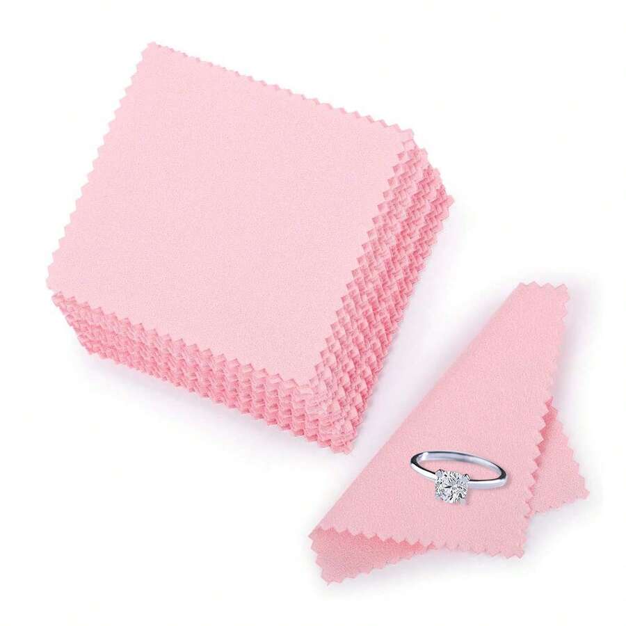 30入組925銀金鉑專用清潔拋光布,可除去珠寶手錶太陽眼鏡相機鏡頭智能手機銀製耳環戒指項鍊等表面劃痕與污垢(尺寸:8x8cm)