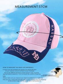 1pc Unisex Embroidered Letter Baseball Cap For Teenagers & Children - Multicolor - View 2