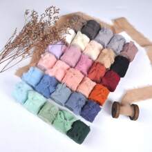 1 Roll Pearl Yarn Chiffon Hand-torn Ribbon, Wedding Bouquet Ribbon, Flower Box Ribbon With Frayed Edge(random Color) - Coffee Brown - View 1