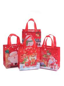 件聖誕防水禮品袋，帶手柄的手提袋，多功能無紡布聖誕購物袋，小型商務用品，最便宜的商品，清倉促銷，聖誕裝飾品，購物袋