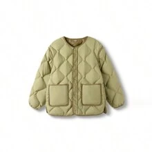 Balabala 青少年男孩V領貼心羽絨裙 - 軍綠色 - 查看 5