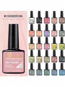 1 件/7.5 毫升 Uv Led 浸泡凝膠指甲油 - 持久、耐用且易於塗抹,適合家庭沙龍美甲 Diy - 淡紫色 - 查看 7