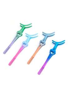 聖誕新款美容工具睫毛夾愛心大嘴睫毛夾假睫毛助手 - 藍紅色漸變 - 查看 3