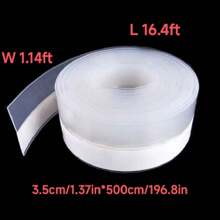 1pc Self-adhesive Door Bottom Windproof Strip - Clear - View 3