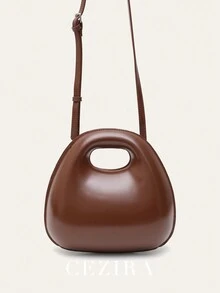 CEZIRA Thời trang, Tối giản, Cổ điển, Retro, Bohemian Túi Hobo bằng da PU màu rắn Đóng từ tính Nhỏ dễ thương Cổ điển có tay cầm dài quai đeo vai Túi xách dành cho phụ nữ Di động, Phong cách công sở dành cho nữ tuổi teen Sinh viên đại học, Tân binh & Công nhân cổ trắng Hoàn hảo cho văn phòng , Ngoài trời , Du lịch , Đi chơi , Công việc , Kinh doanh , Đi làm - Cà phê nâu - Xem 6