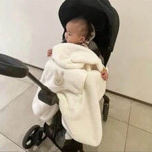 1入組新設計一隻熊背帶毯子,防風罩,保暖腰凳披風,嬰兒背帶,戶外加厚披風,睡袋