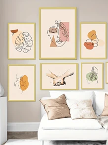 5 cái A3/A4 Từ tính Tự dính Trưng bày Khung trang trí & Acrylic trong suốt Tài liệu Khung trang trí Thích hợp Cho văn phòng , Trường học , Nhà  , Tường Trưng bày , Mờ Tự dính Khung trang trí - Vàng - Vàng - Xem 5