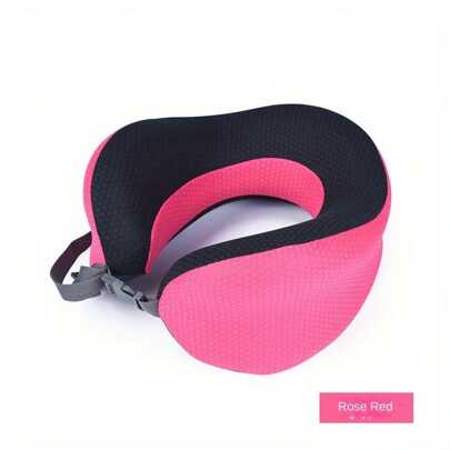 U型旅行枕記憶泡沫存儲旅行枕,可攜式頸部保護枕飛機午睡枕頭,助您入眠