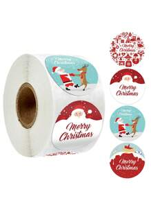 500 卷聖誕禮物系列貼紙、自黏標籤