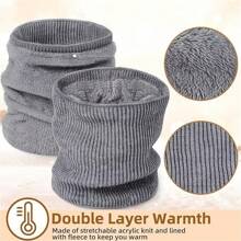 防晒抗紫外线冬季加厚保暖颈套，男女通用户外运动面罩围巾，防风保暖内衬