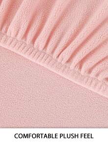 1件純色彈性沙發座椅墊套,現代化聚酯纖維沙發墊套,適用於家居 - 粉色 - 查看 7