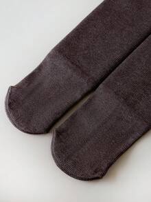 1 cặp quần tất kẻ sọc dày dặn thoáng khí lót nhiệt mùa đông cho bé gái, giữ ấm và tươi mát - màu đen - Xem 7