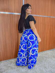 Women Pants - 藍色 - 查看 2