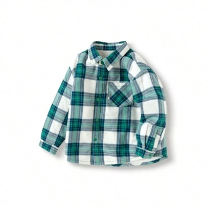 Balabala 年輕男孩格紋襯衫聖誕禮物