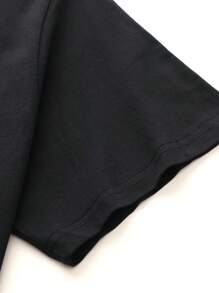 Camiseta Impresa En Blanco Y Negro De Los Personajes De Free Fire - Negro - Ver 4