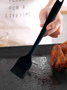 فرشاة سيليكون للشوي والخبز ، مقاومة للحرارة ودائمة، فرشاة للتبّيل في المنزل، قطعة واحدة، اللون أسود - الأسود - مشاهدة 2