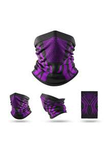 1 pieza Braga de cuello morado protectora contra el sol y los rayos UV - Morado - Ver 2