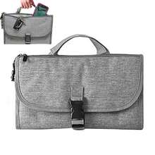 旅行換衣套件,防水嬰兒旅行換衣墊,便攜式尿布換褥墊,帶智慧濕巾口袋的嬰兒換褥墊,嬰兒派對,新生兒女孩和男孩換褥禮物