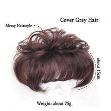 3d防御空氣瀏海邊緣接縫假髮片加長髮片假髮假髮修剪頂部掉髮遮蓋白髮增加髮量