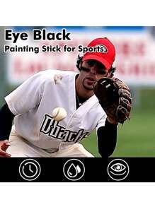 Outdoor Paint Set For Baseball Game Face Painting And Graffiti - Black - View 2