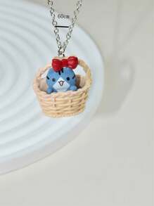 Coffee Cat Charm vòng cổ - Đen và trắng - Xem 8
