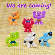 12 pièces Mini jouets à presser de monstre extensible, styles aléatoires. Jouets anti-stress pour garçons, cadeaux d'anniversaire, faveurs de fête, prix en classe, fournitures de sac-cadeau, remplissage de bas de Noël pour adolescents, jouets à presser, jouets de sac-cadeau, mini jouets, jouets TDAH