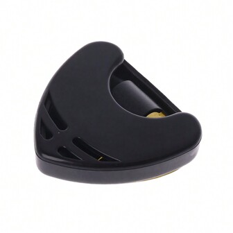 1pc Large Triangle Hollow Out Black Guitar Pick Holder,Wooden Guitar Pick Holder,Guitar Support,Belt For Instrument