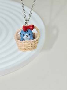 Coffee Cat Charm vòng cổ - Đen và trắng - Xem 4