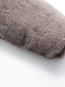 小男孩秋冬季保暖连帽毛绒棉衣防风加厚柔软舒适拉链外套双面穿可爱耳朵形夹克外套黄色大衣 - 黃色 - 查看 4