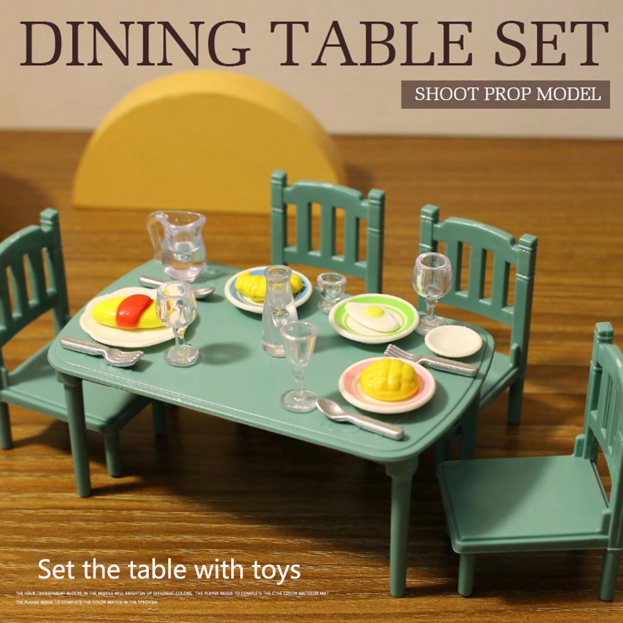 1 PiÃ¨ce Jeu De Table Ã€ Manger De Maison De PoupÃ©e 1:12 Bricolage Pour Fille Avec Meubles Miniatures, Cadeau IdÃ©al Pour Encourager L'interaction