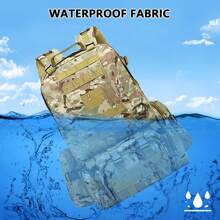 1入組60L軍用戰術突擊背包，可拆卸組裝逃生背包，迷彩防水物料戶外背囊，帶多個掛扣和Molle系統，適用於男女運動、徒步旅行、露營、狩獵大容量旅行袋 - 軍綠色 - 查看 7