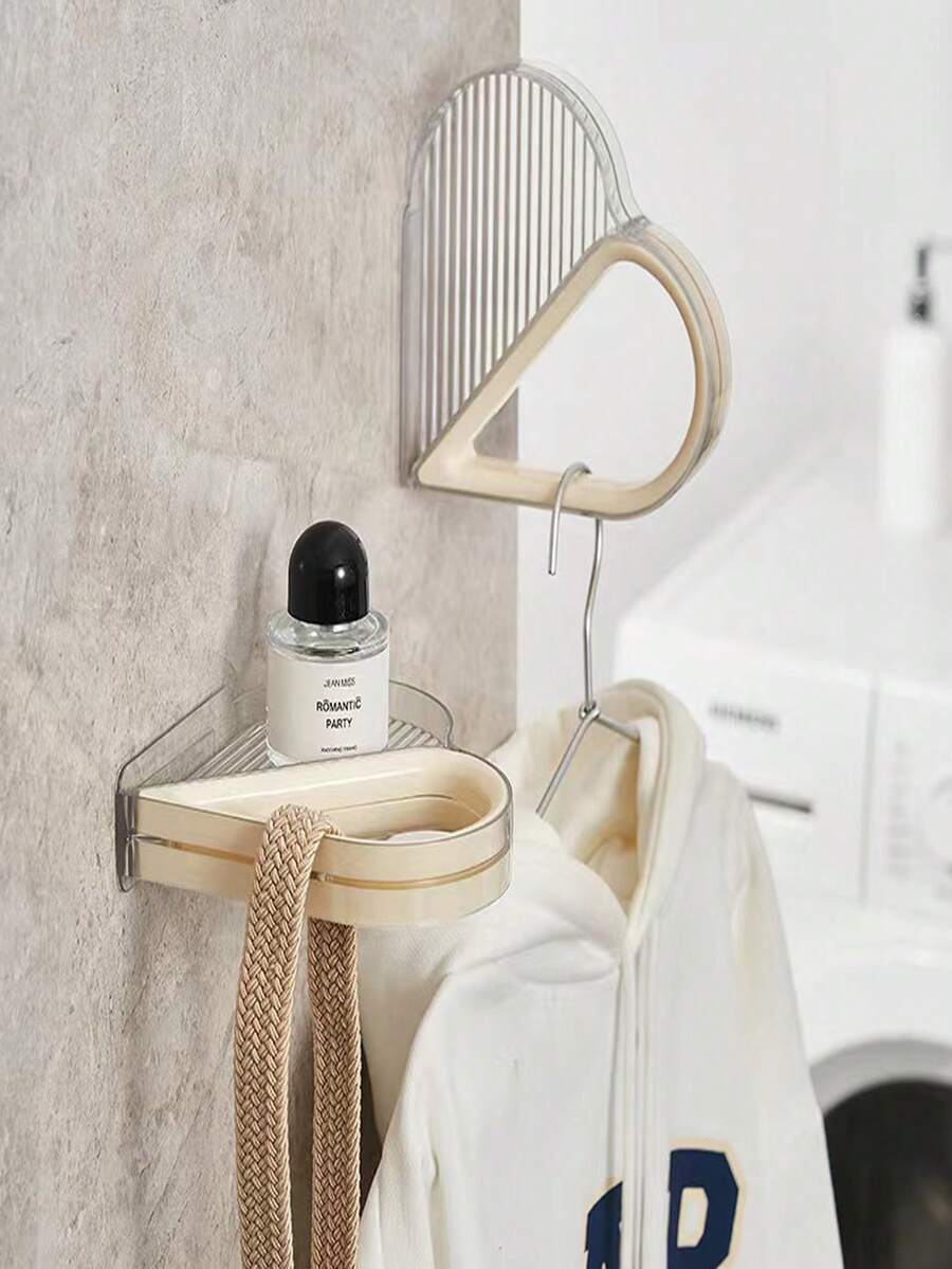 1 件浴室收纳架多功能储物架免打孔浴室衣架收纳架墙壁挂钩浴室节省空间