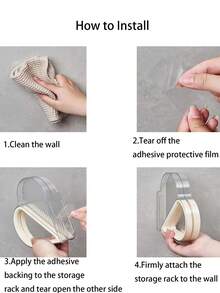 1 件浴室收纳架多功能储物架免打孔浴室衣架收纳架墙壁挂钩浴室节省空间