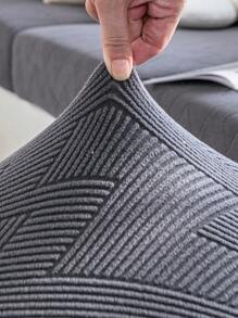 1pc Leaf Jacquard Elastic Stretch Sofa Cover, Full Cover, For 1, 2, 3, 4 Seater, L-shape Sofa, Chair Cushion Cover, Backrest Cover, Armrest Cover, Dustproof Cover