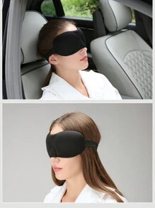 1 件装 3D 眼罩，男女通用遮光睡眠眼罩，跨境新款，适用于卧室、旅行、办公室、学校 - 黑色 - 查看 3