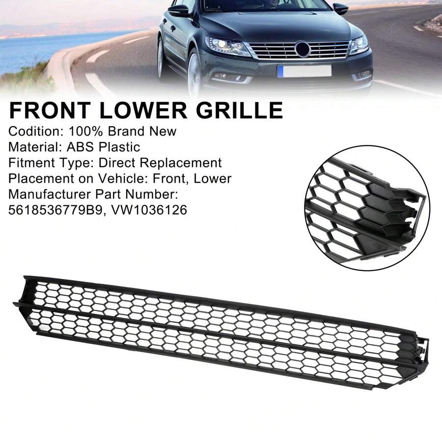 Front Bumper Grille – Textured Black – 2009-2010 Toyota Corolla – Autoelements REPT015303