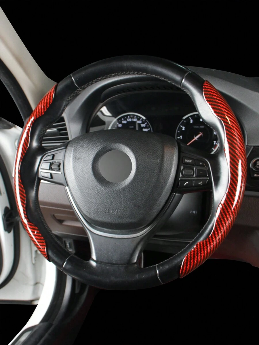 Cubierta Del Volante Del Coche De 2 Piezas Con Clip - Multicolor - Ver 1
