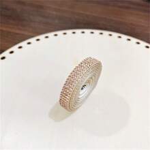 1 Rollo Cinta De Diamantes De Cristal Con Purpurina Autodhesiva, Cinta De Diamantes De Diamante De Imitación Con Purpurina Para Diy Manualidades, Decoración De Bodas Y Fiestas (0.39in*35.8in) - Rojo - Ver 13