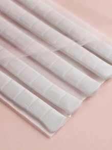 FULL BEAUTY 48 miếng keo dán móng tay màu trắng, đất sét, bùn, dụng cụ thực hành cố định có thể tái sử dụng, đồ dùng làm móng, dụng cụ làm móng, dụng cụ nghệ thuật làm móng, trở lại trường, móng tay, dụng cụ làm móng để ấn vào móng tay - trắng - Xem 3