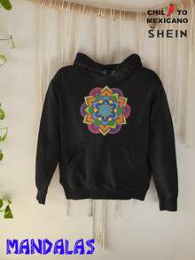 SUDADERA MANDALA ESTRELLA - Negro - Ver 3