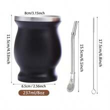 1 Black Mug - Black - View 2