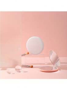 (粉紅色)led旅行化妝鏡,發光緊湊型鏡子,手持雙面旅行便攜式折疊圓鏡帶燈口袋錢包禮物 - 粉色 - 查看 6