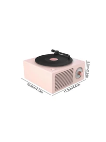 Vintage Speaker, Vintage Fm Radio, Powerful Wireless Rotating Music Recorder Best Gifts