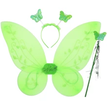Decoración De Alas De Mariposa Verde Claro - Verde - Ver 1