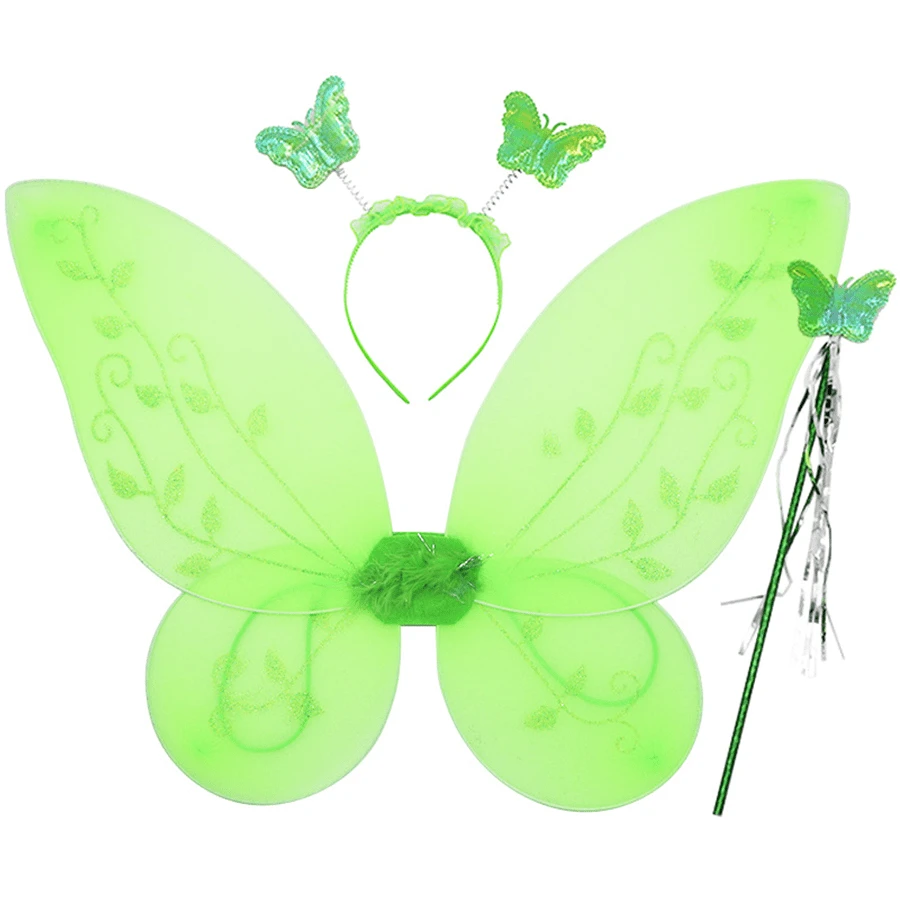 Decoración De Alas De Mariposa Verde Claro - Verde - Ver 1