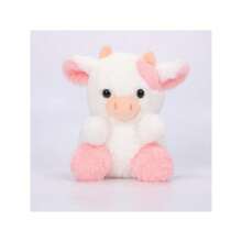 NBBXYZ Jugete De Peluche De Vaca, Muñeca De Animal Rellena Y Linda - Rosa - Ver 1