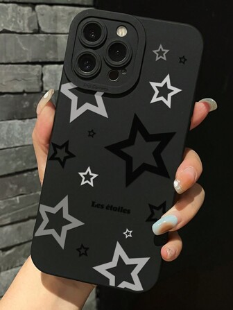 1 pieza Funda para teléfono con pintura de ojo negro compatible con iPhone 16 Pro Max, iPhone 11 a 14 Pro Max, Samsung Galaxy A05 a S24, Redmi
