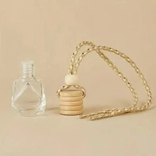 1入組閃閃發亮的鑲嵌鑽石汽車香水瓶掛件 - 完美的汽車裝飾!透明瓶掛件玻璃瓶香水瓶掛件汽車香水瓶掛件,空瓶香水香水精華瓶汽車吊飾萬聖節聖誕禮物