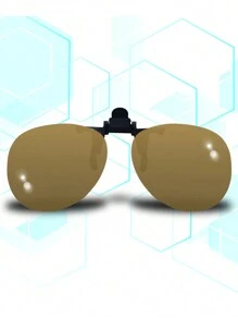 SOBREPUESTO LENTES GAFAS DE MODA POLARIZADOS Y DE COLOR - Camel - Ver 1