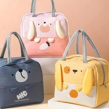 1入組厚鋁箔隔熱午餐袋,學生和上班族的便攜手提袋